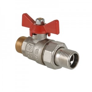 Кран шаровой BASE с полусгоном 3/4" нар.-нар.