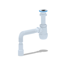 Сифон Ани Грот 1.1/2"х40 с гибкой трубой 40х40/50