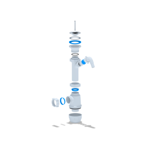 Сифон Ани Грот 1.1/2"х40 c отводом д/стир.машины