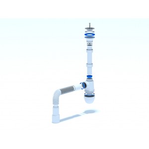 Сифон Ани 1.1/4"х40 с гибкой трубой 40х40/50