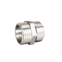 Ниппель прямой DN50 (2") НР/НР латунь никель