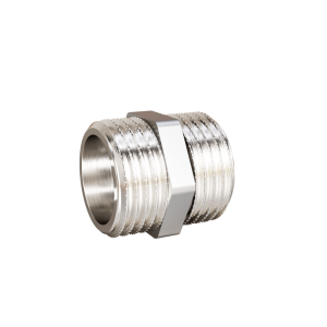 Ниппель прямой DN20 (3/4") НР/НР латунь никель