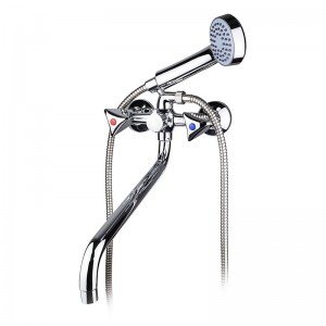 Смеситель ванна MELODIA Lucia длинный излив люкс резина