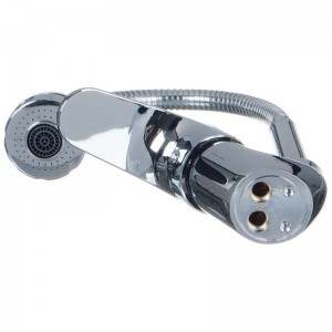 Смеситель кухня MELODIA Rock картридж 35мм гибкий излив хром