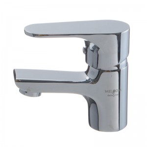 Смеситель умывальник MELODIA Rock картридж 35мм низкий, поворотный аэратор