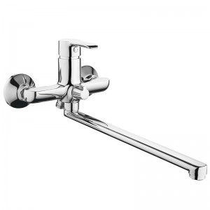 Смеситель ванна MELODIA Metallica картридж 35мм длинный излив 350мм хром