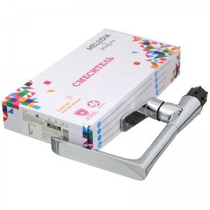 Смеситель кухня MELODIA Heavy Metal картридж д.35мм высокий Г-излив хром