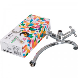 Смеситель кухня MELODIA Galateo крест керамика