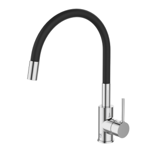 Смеситель для кухни с гибким изливом, глянцевый хром, Milardo Meal
