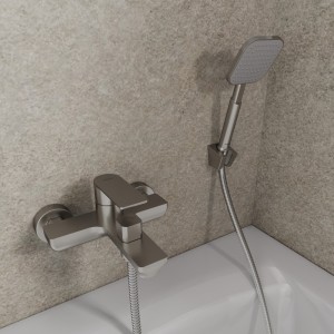 Смеситель для ванны, сатин, Milardo Maze