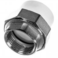 Муфта комбинированная разъёмная ВР 20-3/4" (белый) РОСТерм