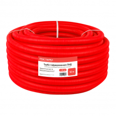 Кожух гофрированный ПНД РОСТерм 25 мм красный (под 16 трубу) 50 м