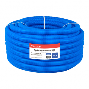 Кожух гофрированный ПНД РОСТерм 25 мм синий (под 16 трубу) 50 м