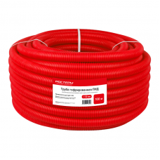 Кожух гофрированный ПНД РОСТерм 32мм красный  (под 20 трубу) 100 м