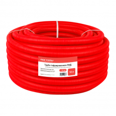 Кожух гофрированный ПНД РОСТерм 32мм красный  (под 20 трубу) 50 м