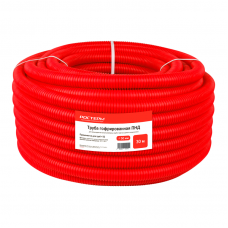 Кожух гофрированный ПНД РОСТерм 50мм красный (под 32 трубу) 30 м