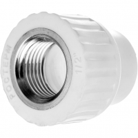 Муфта комбинированная ВР 32-1/2" (белый) РОСТерм