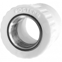 Муфта комбинированная ВР 32-3/4" (белый) РОСТерм Муфта комбинированная ВР 32-3/4" (белый) РОСТерм