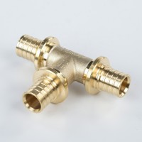 Тройник равнопроходный РЕХАУ Rautitan латунь 16-16-16