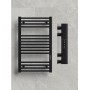 Полотенцесушитель электрический "RIFAR D-LINE" DL-080-50-BM, цвет "Чёрный янтарь", мощность 160 Вт