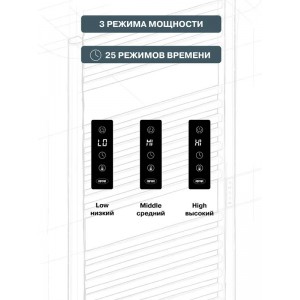 Полотенцесушитель электрический "RIFAR D-LINE" DL-080-50-W, цвет "Белый", мощность 160 Вт