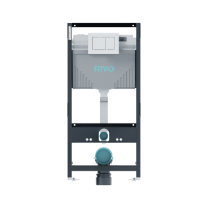 Комплект инсталляции для унитаза RIVO Set A с панелью смыва RIVO Touch Line Белый глянцевый