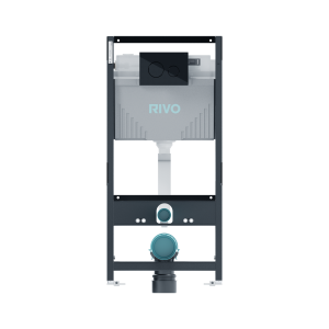 Комплект инсталляции для унитаза RIVO Set A с панелью смыва RIVO Touch Neo Черный глянцевый