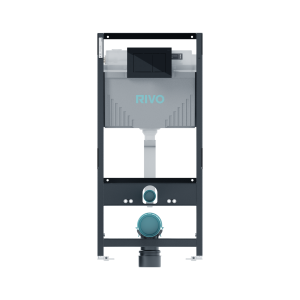 Комплект инсталляции для унитаза RIVO Set A с панелью смыва RIVO Touch Line Черный глянцевый