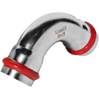 Угольник Rommer 90° ВПр-ВПр, 28, из нержавеющей стали прессовой Угольник Rommer 90° ВПр-ВПр, 28, из нержавеющей стали прессовой