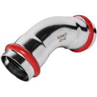 Угольник Rommer 45&deg; ВПр-ВПр, 42, из нержавеющей стали прессовой