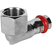 Угольник-переходник Rommer ВПр-ВР, 18х3/4, из нержавеющей стали прессовой Угольник-переходник Rommer ВПр-ВР, 18х3/4, из нержавеющей стали прессовой