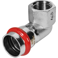 Угольник-переходник Rommer ВПр-ВР, 22х1/2, из нержавеющей стали прессовой Угольник-переходник Rommer ВПр-ВР, 22х1/2, из нержавеющей стали прессовой