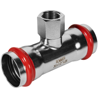 Тройник-переходник Rommer ВПр-ВР, 35х1/2, из нержавеющей стали прессовой