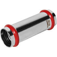 Муфта надвижная Rommer ВПр, 28, из нержавеющей стали прессовой