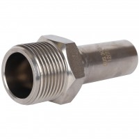Вставка переходная Rommer НПр-НР, 18х3/4, из нержавеющей стали прессовой