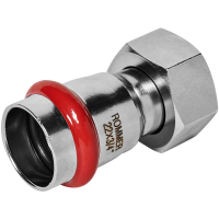 Переходник с накидной гайкой Rommer ВПр-ВР, 22х3/4, из нержавеющей стали прессовой