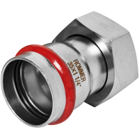 Переходник с накидной гайкой Rommer ВПр-ВР, 35х1 1/4, из нержавеющей стали прессовой Переходник с накидной гайкой Rommer ВПр-ВР, 35х1 1/4, из нержавеющей стали прессовой