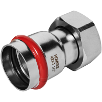 Переходник с накидной гайкой Rommer ВПр-ВР, 42х1 1/2, из нержавеющей стали прессовой