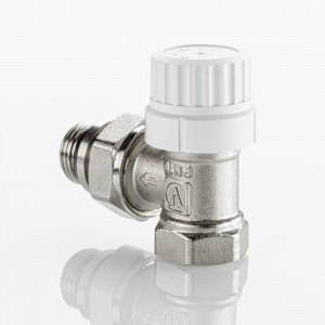 Клапан радиаторный угловой с преднастройкой 1/2 " Клапан радиаторный угловой с преднастройкой 1/2 "