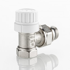 Клапан радиаторный угловой с преднастройкой 1/2 " Клапан радиаторный угловой с преднастройкой 1/2 "