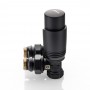 Комплект терморегулирующего оборудования для радиатора угловой 1/2 ", черный Комплект терморегулирующего оборудования для радиатора угловой 1/2 ", черный