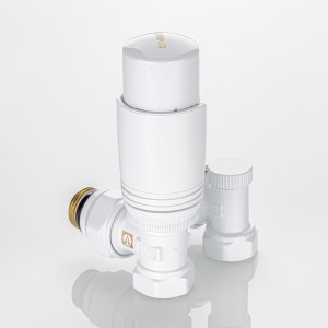 Комплект терморегулирующего оборудования для радиатора угловой 1/2 ", белый Комплект терморегулирующего оборудования для радиатора угловой 1/2 ", белый