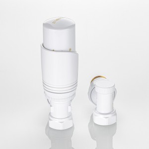 Комплект терморегулирующего оборудования для радиатора угловой 1/2 ", белый Комплект терморегулирующего оборудования для радиатора угловой 1/2 ", белый