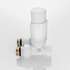 Комплект терморегулирующего оборудования для радиатора прямой 1/2 ", белый Комплект терморегулирующего оборудования для радиатора прямой 1/2 ", белый