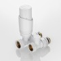 Комплект терморегулирующего оборудования для радиатора прямой 1/2 ", белый Комплект терморегулирующего оборудования для радиатора прямой 1/2 ", белый