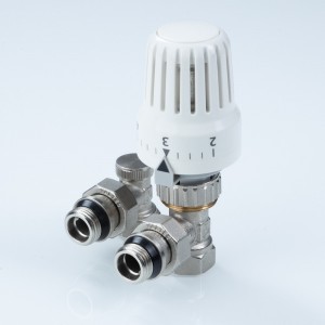 Комплект терморег-го оборуд-я д/рад., угловой 1/2" (термост-ая головка, термостат-й клапан, запорный Комплект терморег-го оборуд-я д/рад., угловой 1/2" (термост-ая головка, термостат-й клапан, запорный