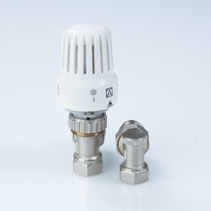 Комплект терморег-го оборуд-я д/рад., угловой 1/2" (термост-ая головка, термостат-й клапан, запорный Комплект терморег-го оборуд-я д/рад., угловой 1/2" (термост-ая головка, термостат-й клапан, запорный