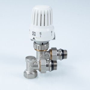 Комплект терморег-го оборуд-я д/рад., угловой 1/2" (термост-ая головка, термостат-й клапан, запорный Комплект терморег-го оборуд-я д/рад., угловой 1/2" (термост-ая головка, термостат-й клапан, запорный