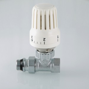 Клапан с термостатической головкой для рад. прямой 1/2" Клапан с термостатической головкой для рад. прямой 1/2"