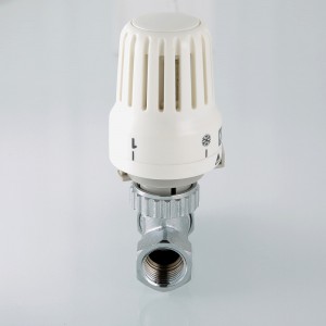 Клапан с термостатической головкой для рад. прямой 1/2" Клапан с термостатической головкой для рад. прямой 1/2"